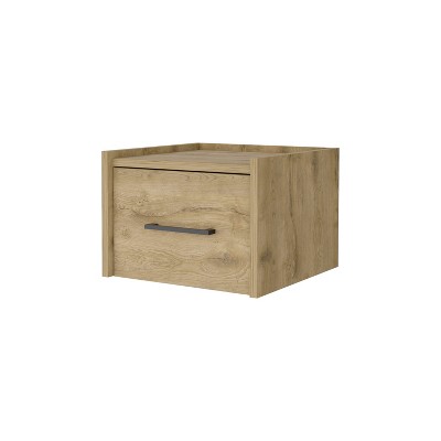 NicBex 13.2 inch Floating Nightstand with Drawer,Wall-Mounted Side Table with Sleek Handle,Bedside Table for Bedroom,Living Room