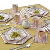 Silver Spoons Elegant Disposable Coffee Cups, Heavy Duty Drinking Hot Cups, 9 oz., Rose Gold (18 PC), Wood Collection - 2 of 2