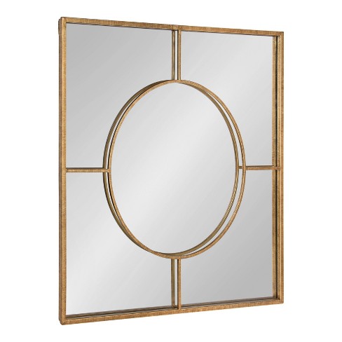 Gold on sale square mirror