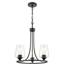 Millennium Lighting Ashford 3 - Light Chandelier in  Matte Black - 1 of 4