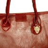 Slickblue Stylish Coffee Leatherette Bag with Adjustable Strap, Double Handles, Women’s Tote Bag, Sleek, 16"x5.5"x10" - 2 of 3