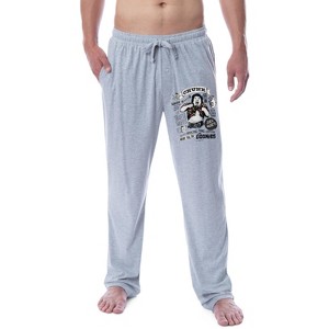 The Goonies Mens' Movie Film Sloth Chunk Sayings Sleep Pajama Pants Grey - 1 of 3