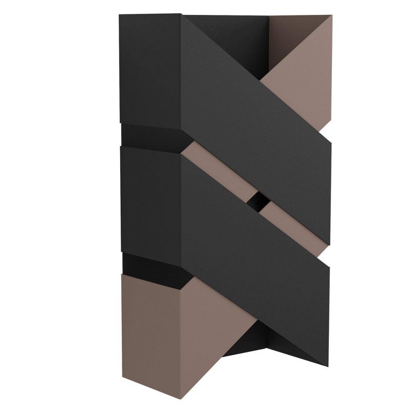 Gurare Integrated LED Wall Light Structured Black and Mocha Finish - EGLO, 1 of 5