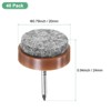 Unique Bargains Heavy Thickening Nail-on Furniture Felt Pads Brown - 2 of 4
