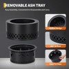 Smokeless Fire Pit Wood Burning Firepit Table - Removable Ash Pan & Dust Bag Included - Outdoor Fireplace for Patio,Camping,Bonfire, Backyard BBQ - 4 of 4