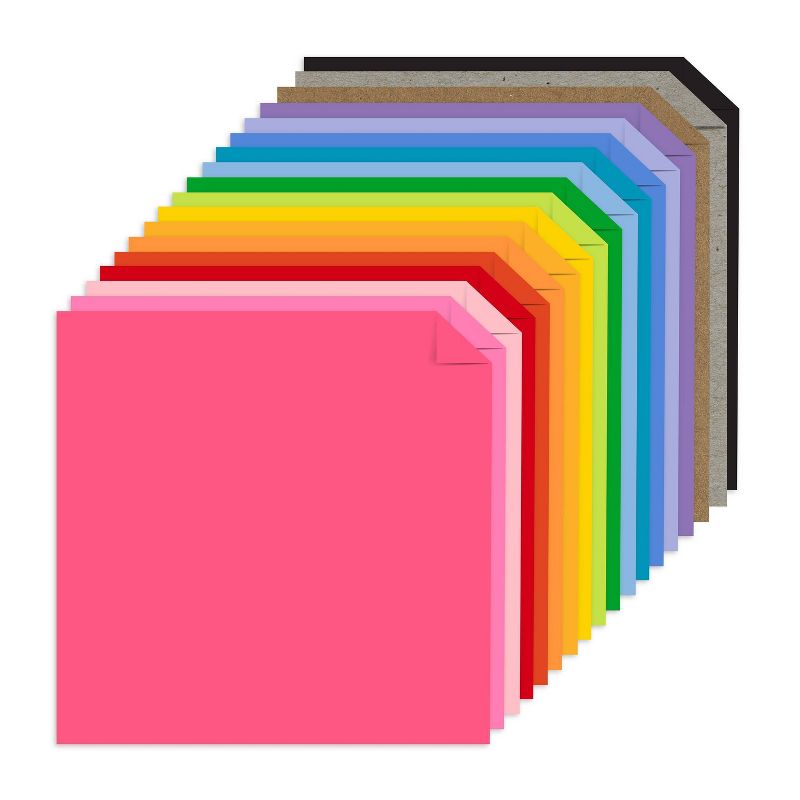 Astrodesigns 12&#34; x 12&#34; 72-Sheet Creative Collection Specialty Cardstock Starter Kit 65 lb 18 Colors, 2 of 6
