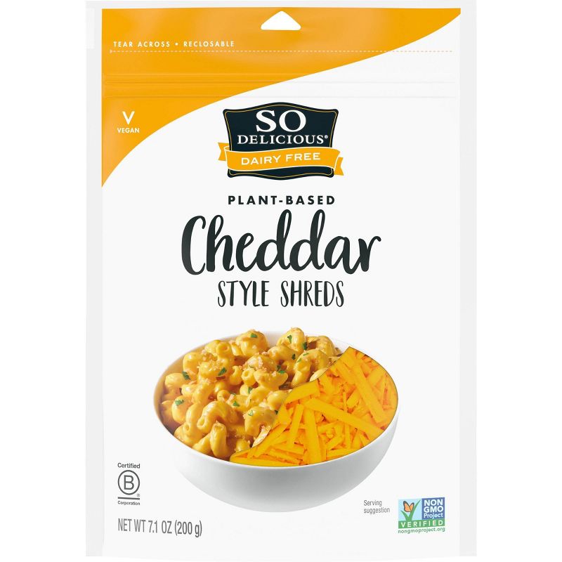 So Delicious Dairy Free Cheddar Cheese-Style Shreds - 7.1oz, 2 of 12