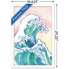 Trends International Watercolor Waves Framed Wall Poster Prints - 3 of 4