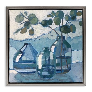 Stupell Industries Soothing Eucalyptus Ikebana Vases, 25" x 25" - 1 of 4