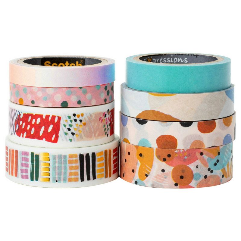 Scotch 8pk Expressions Washi Tape Abstract Modern, 5 of 14
