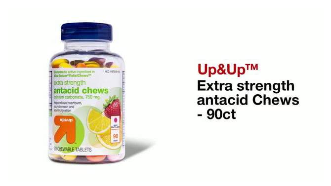 Extra strength antacid  Chews - 90ct - up &#38; up&#8482;, 2 of 6, play video