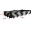 Syemin Raised Garden Bed, for flower planters, vegetables herbs, Black, 91.2"*44.4"*11.76" - 2 of 4