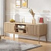 Jojoka 46 Inch Boho TV Stand for TVs up to 50 Inch, Modern Entertainment Center with Storage,Brown - 2 of 4