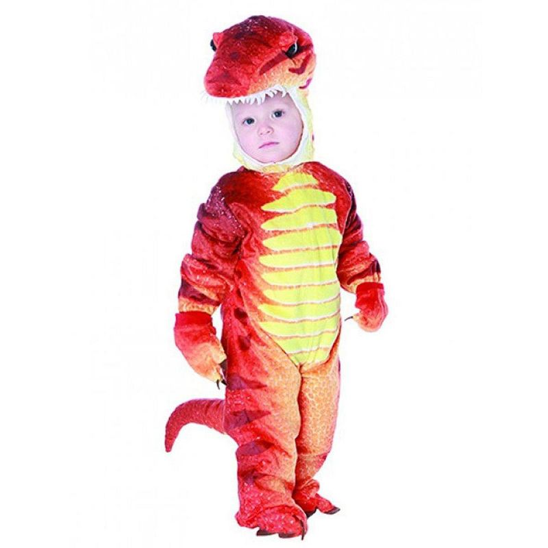 Underwraps Costumes T-Rex Rust Color Dinosaur Child Costume, 1 of 2