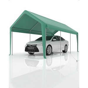 coucheta 13x20FT Portable Garage, Heavy Duty Carport Canopy with Reinforced Frame&Steel Poles&180 g PE Waterproof Canopy, for Boat, and Pickup Truck - 1 of 4