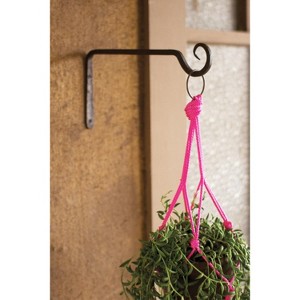 Hand Forged Iron Plant Hook 5.7"H – Rustic Distressed Iron Hanging Hook, Set of 4 by Kalalou - 1 of 3