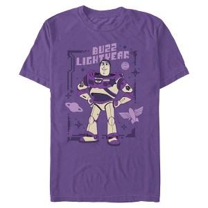 Mens Toy Story 5 Purple Buzz Frame T Shirt : Target