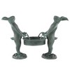 SPI Home Bunny Gardeners Pot Holder – 15.5" Cast Aluminum Verdigris Sculpture with Planter Support for Whimsical Outdoor Decor - 2 of 4