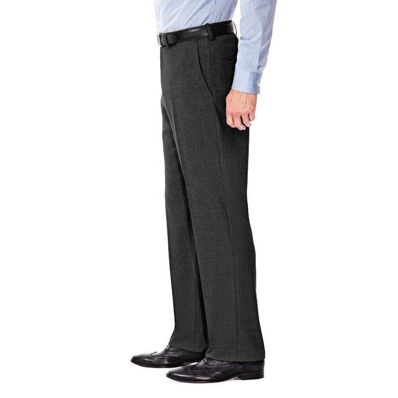 Haggar Men's J.M. Haggar Premium Stretch Classic Fit Flat Front Dress Pant, 2 of 5