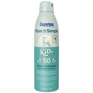 Coppertone Pure & Simple Kid's Sunscreen Spray - SPF 50 - 5oz - 1 of 4