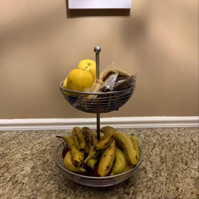 Carter Stainless 2-Tier Fruit Basket + Reviews