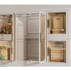 Rolling Wardrobe Storage Organizer, for Clothes, 12 Magnetic Doors -12 Cubes & 2 Hanging Rod, 16 pcs hangers, Baby Wardrobe Storage Cabinet - White - 4 of 4