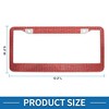 Unique Bargains Stainless Steel License Plate Holder Round Hole Mirror Polished Red - 3 of 4