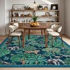 TackView Kitchen Runner Rug Non Slip Washable Runners for Hallways, Animal Print Runner Rugs Low-Pile Forest Long Carpet - 3 of 4