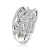 Ross-Simons 2.00 ct. t.w. Round and Baguette Diamond Highway Ring in 14kt White Gold - 3 of 4