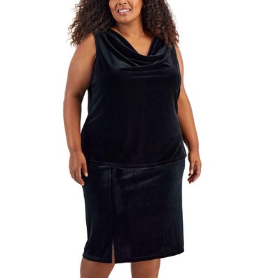 Kasper Womens Velvet Tunic Blouse