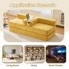 CAVINAS Modern Folding Chenille Futon Sofa Bed with Removable Foam & Pillows,Convertible Floor Sofa Couch for Living Room,Bedroom - 4 of 4