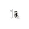 Black Bow Jewelry Sterling Silver Money Bag Bead Charm - 2 of 3