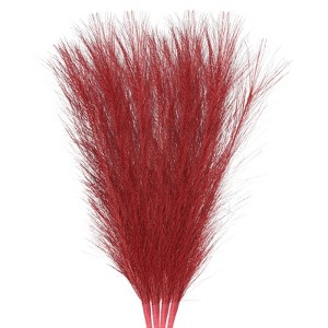 Unique Bargains Party Vase Wedding Decor Tall Fluffy Faux Pampas Grass - 1 of 4