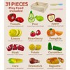 Wooden Cutting Fruit Play Food Set, Kitchen Pretend Toys for Toddlers , Wood Toys Accessories for Boys Girls - 2 of 4