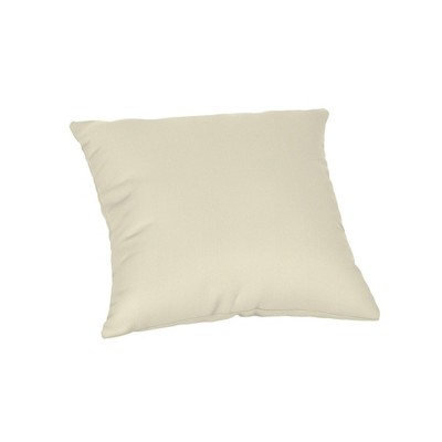 Casual Cushion Solid Sunbrella Fabric 1-Piece Indoor/Outdoor Square Throw Pillow