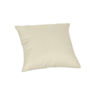Casual Cushion Solid Sunbrella Fabric 1-Piece Indoor/Outdoor Square Throw Pillow - 1 of 4