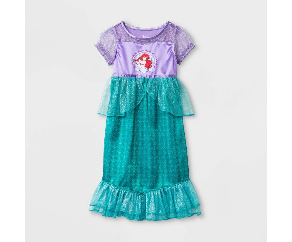 Toddler Girls' Little Mermaid Nightgown - Purple 2T