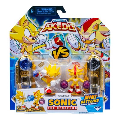 Legends of Akedo x Sonic the Hedgehog vs Super Shadow Mini Figure Set - 2pk (Target Exclusive)