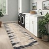 Modern Abstract Striped Area Rug Machine Washable Stain Resistant Indoor Carpet Low Pile Non Slip Non Shedding Floor Cover for Living Room Bedroom - 3 of 4