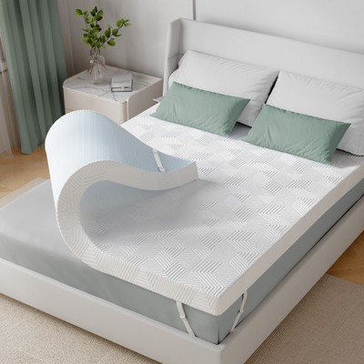 HYLEORY 3 Inch Mattress Topper Gel Memory Foam Twin Size Bed, High Density Mattress Pad with Removable Cover for Pressure Relief