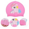Unique Bargains Kid's Knitted PU Cartoon Horse Swim Cap 1 Pc - 3 of 4