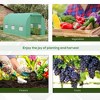 15' x 6' x 7' Walk-in Tunnel Greenhouse Garden Plant Growing House with Door and Ventilation Window, Green - 2 of 4