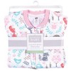 Hudson Baby Infant Girls Premium Quilted Long Sleeve Sleeping Bag and Wearable Blanket, Woodland Fox - 2 of 2