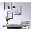Elegant Lighting Lyle 1 light Black and Clear seeded glass pendant - 2 of 4