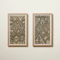 (Set of 2) 12" x 20" Burlap Framed Wall Art - Opalhouse™ designed with Jungalow™