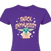 Women's - Star Wars - The Mandalorian Snack Enthusiast Grogu Fitted Graphic T-Shirt - 2 of 2
