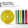 Sunny Health & Fitness Elite Olympic Bumper Weight Plate 35lbs - Yellow - 4 of 4