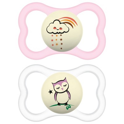 MAM Perfect Night Pacifier, 16+ Months, Girl, 2 Pack - Yahoo Shopping