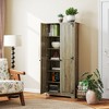 HOMCOM 72" Farmhouse Pantry Cabinet with Storage, Food Pantry Cabinet with Adjustable Shelves, Tall Storage Cabinet with 2 Doors - 2 of 4