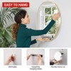 Wall Mount Matte Black Rectangle Bathroom Vanity Mirror for Bathroom, Over Sink, Vanity, Entryway, Hangs Horizontally/Vertically - 4 of 4